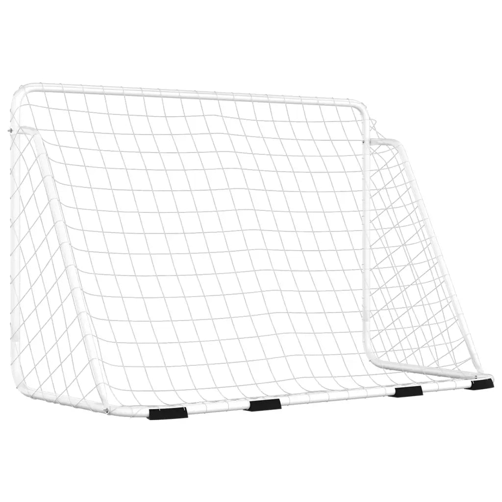 Porta da Calcio con Rete Bianca 180x90x120 cm in Acciaio CFW9203951