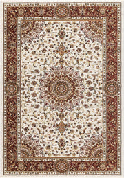 Tappeto BABIL cm.80x300 disegno classico orientale colore crema e rosso