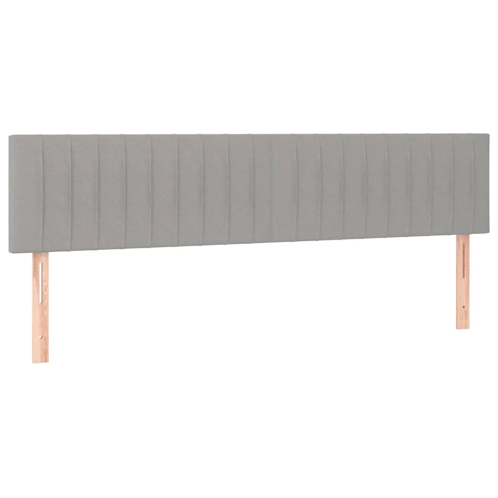 Testiera | Testata Grigio Chiaro 160x5x78/88 cm in Tessuto