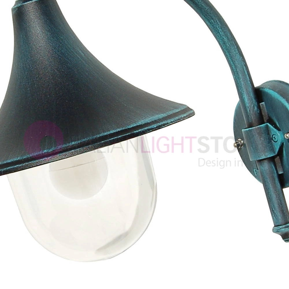 BARCHESSA Lanterna a Parete in Alluminio Lampada per Esterno Classica