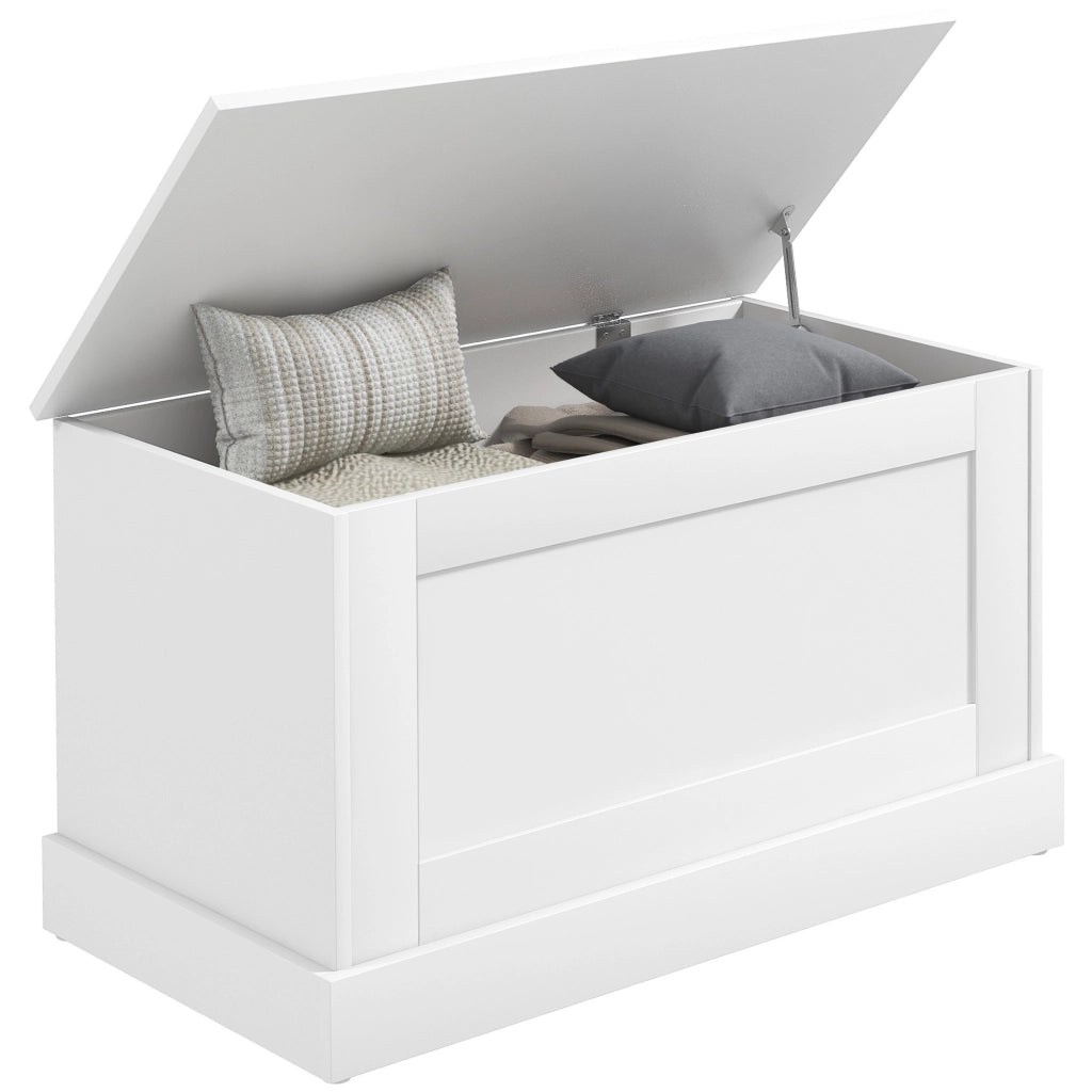 Cassa per giocattoli ¨C zephmum ¨C bianco, legno, 80x40x45