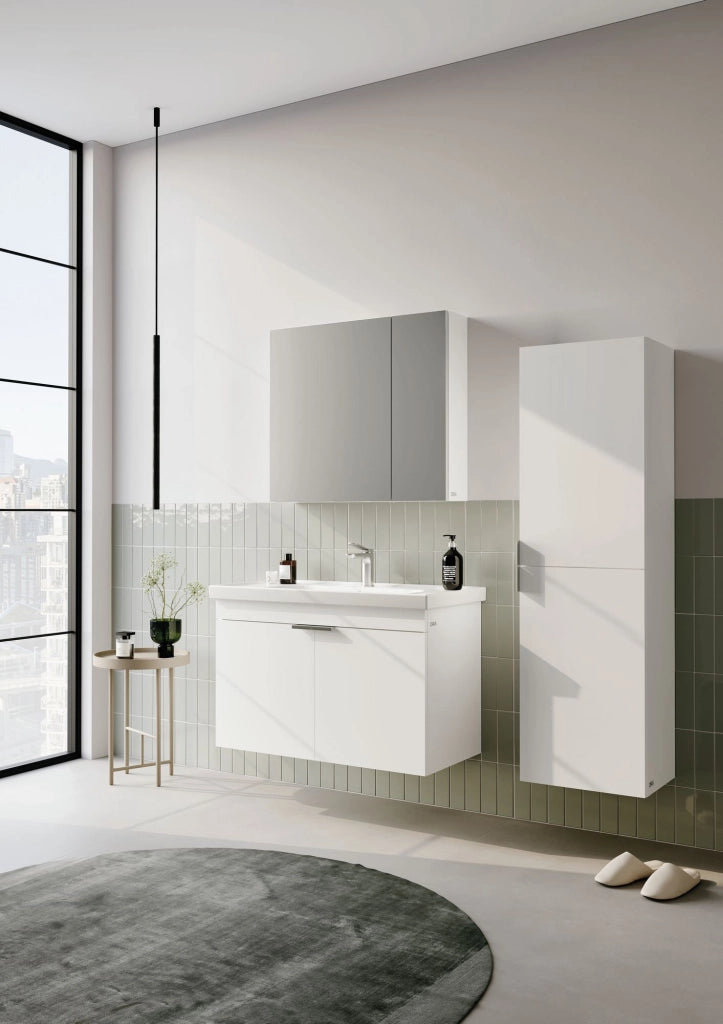 Mobile lavabo "Desna 80" - 80 x 45 x 58 cm - Bianco opaco