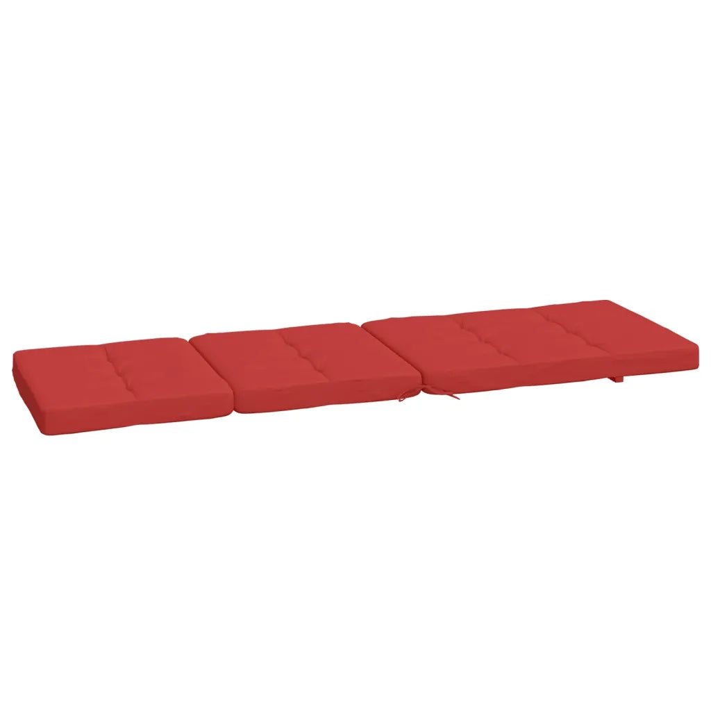 Cuscini per Sedia a Sdraio 2 pz Rosso in Tessuto Oxford 361990