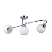 Plafoniera classica cromata 3 luci E27 Italux Bevio