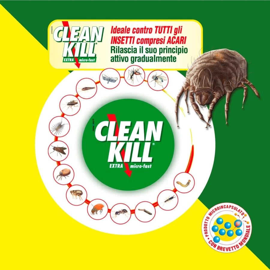 INSETTICIDA CLEAN KILL EXTRA MICRO FAST 375 ML PER INTERNI ED ESTERNI PRONTO ALE