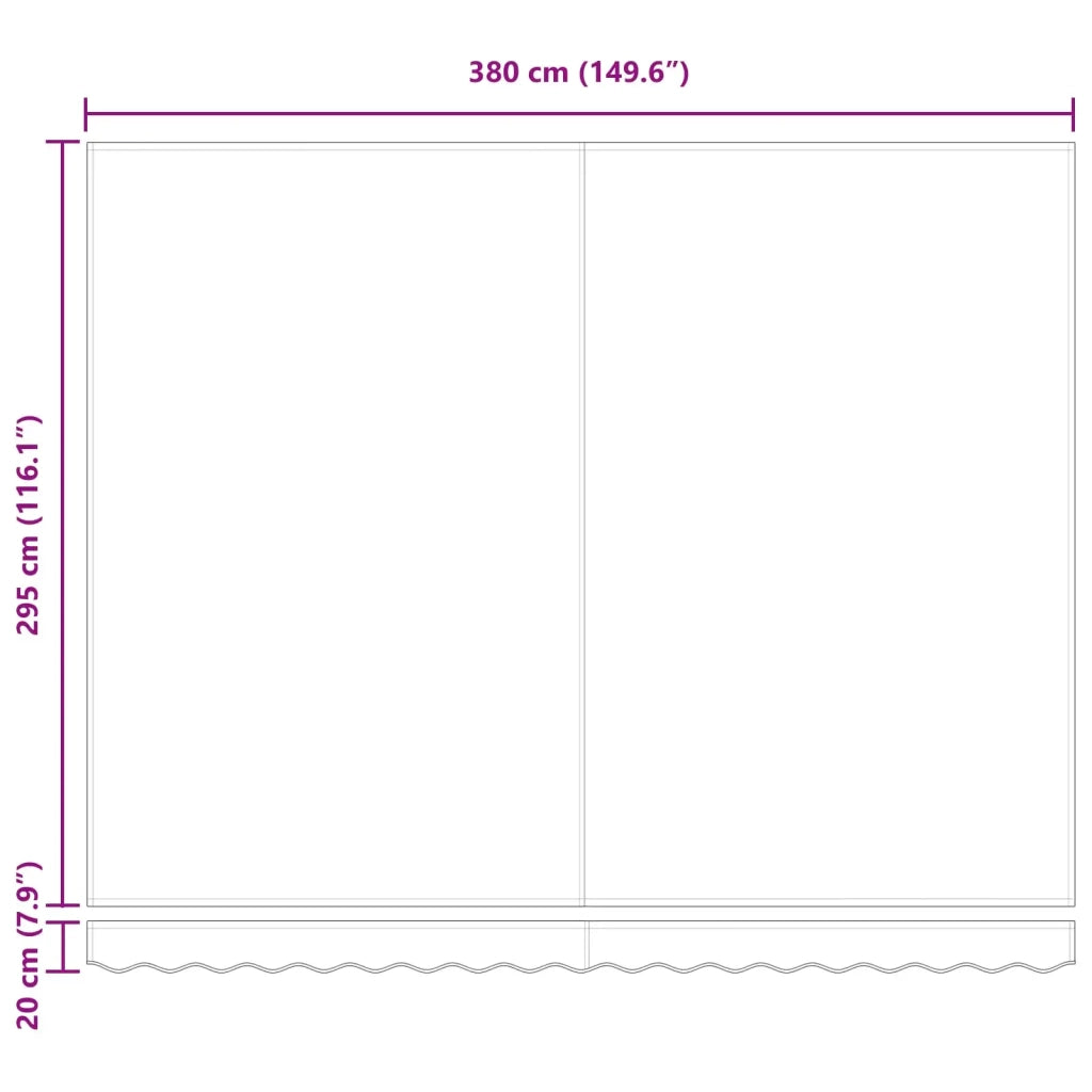 Struttura della tenda Antracite e Bianco 400 × 300 cm 3330525