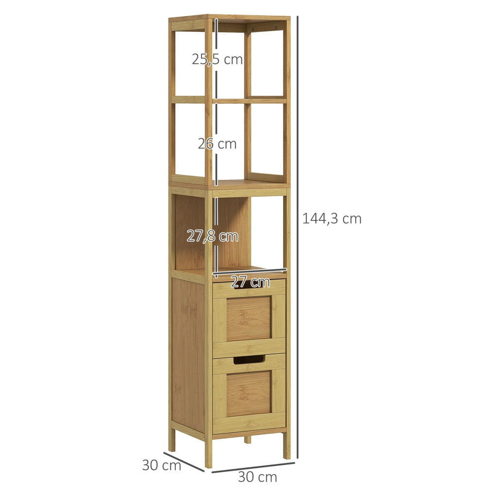 Mobiletto Bagno Colonna ¨C Minimal ¨C Bamb¨´ 30x30x144