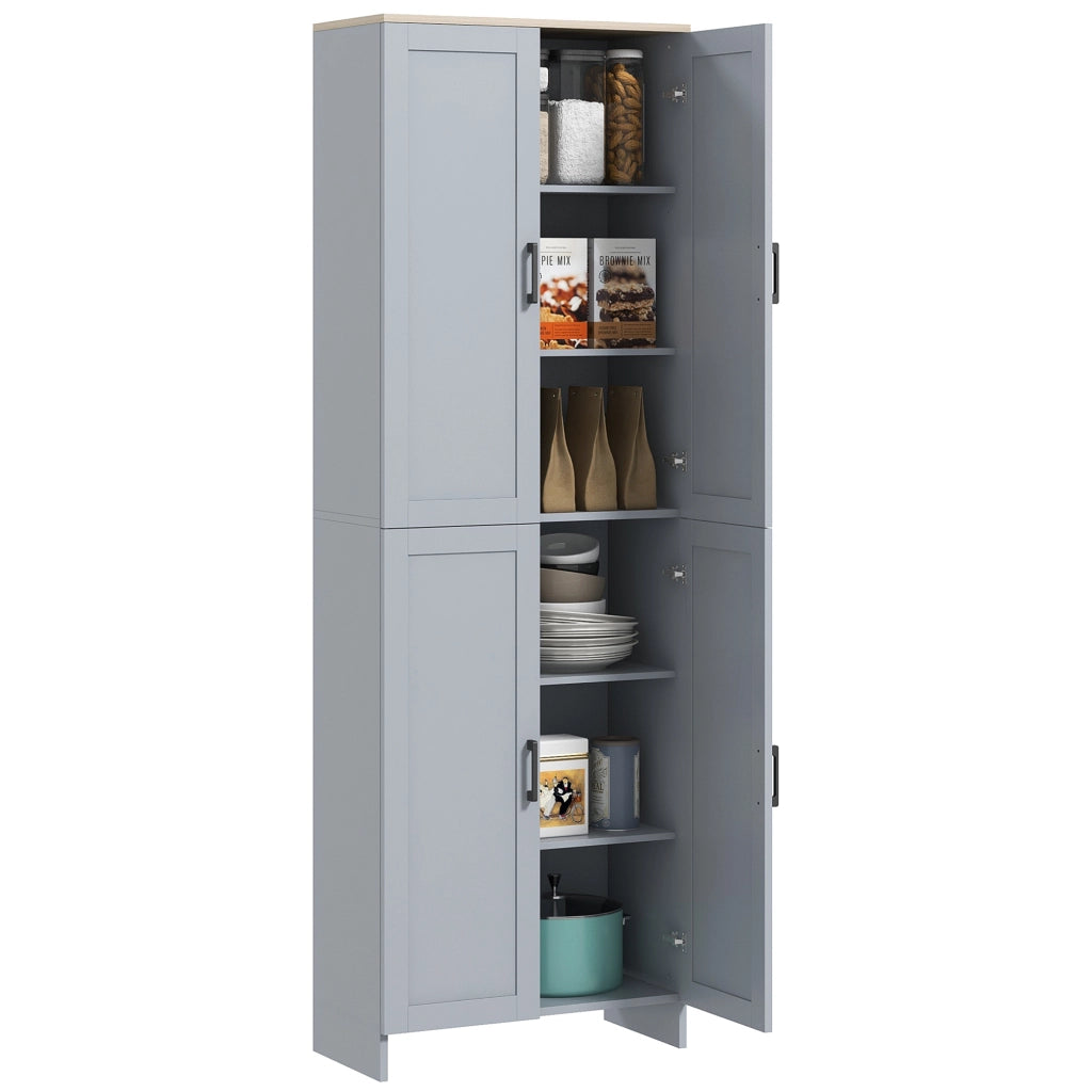 Armadio Cucina Alto ¨C zephmum ¨C Grigio 170 cm