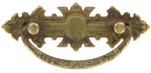 MANIGLIA ANTICH. OTTONE 114x50 mm