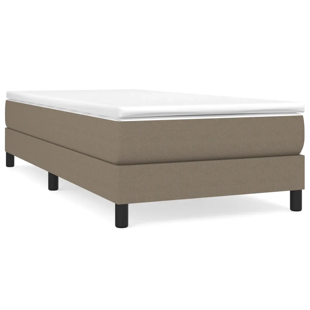 Giroletto a Molle con Materasso-Struttura Letto Tortora 90x200 cm inTessuto 213176