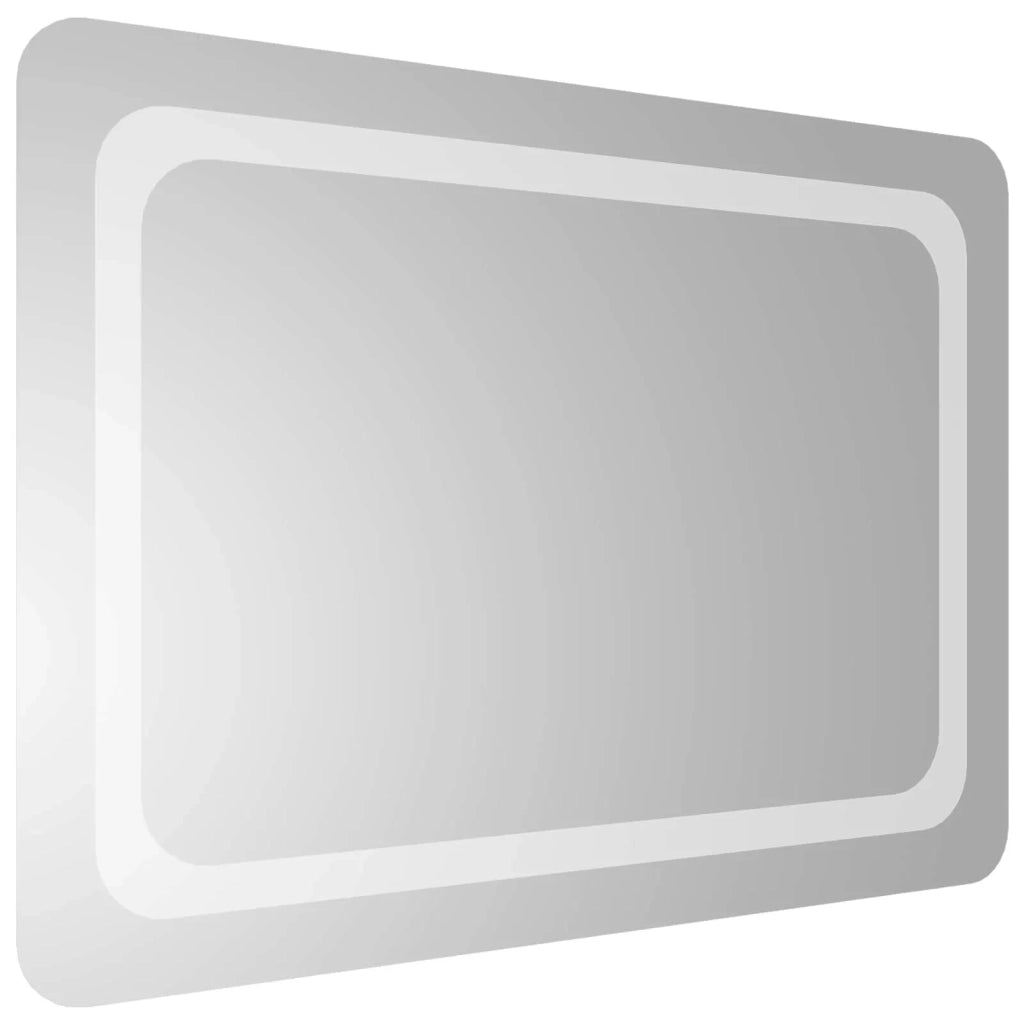 Specchio da bagno LED Trasparente 70 x 50 cm vetro temperato 42045834