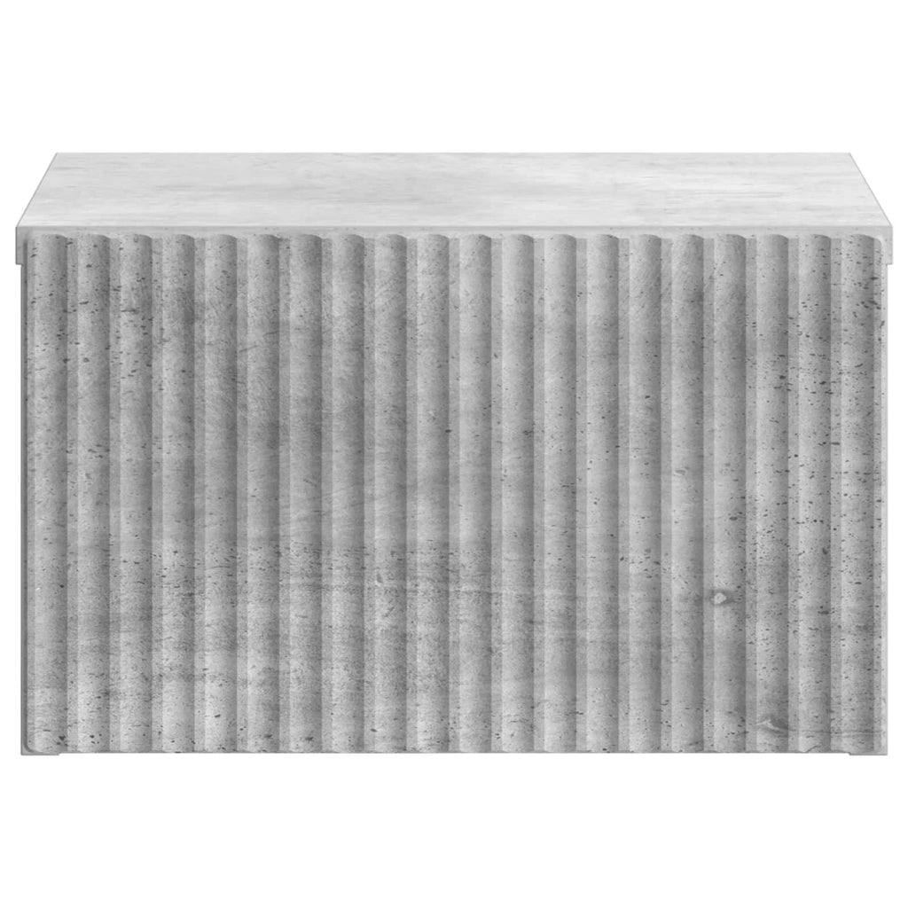 Mobiletto da notte a muro con cassetto 2 pcs Grigio Cemento 898432