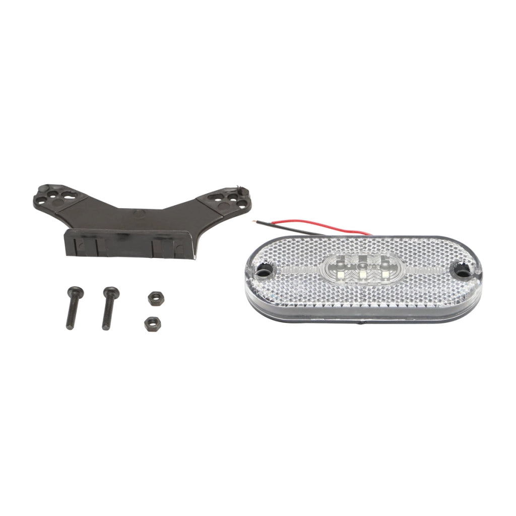 Lampada laterale con LED, 12V-24V, bianca, Breckner Germany