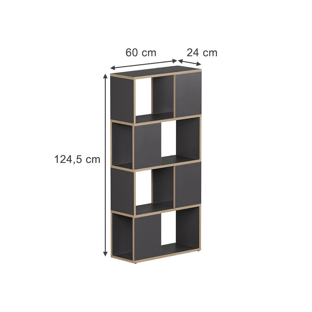 Vicco Divisorio per ambienti Antracite/quercia 60 x 124.5 cm