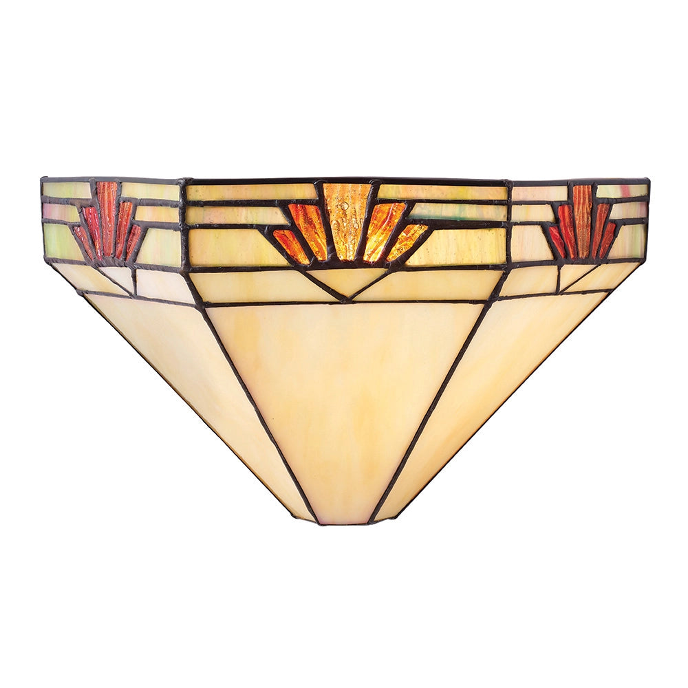Applique Art Déco Nevada Tiffany vetro multicolor E14 40W