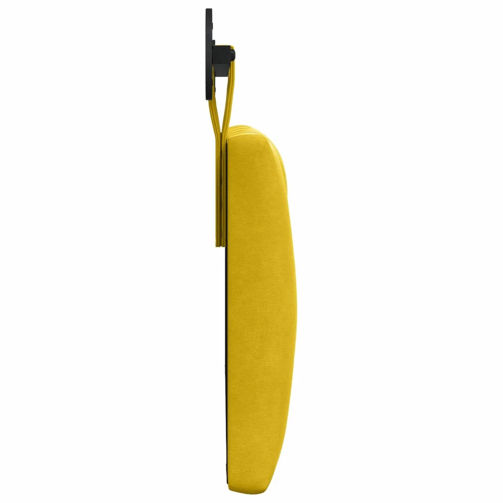 Testiera | Testata sospesa Con luce LED Giallo Velluto
