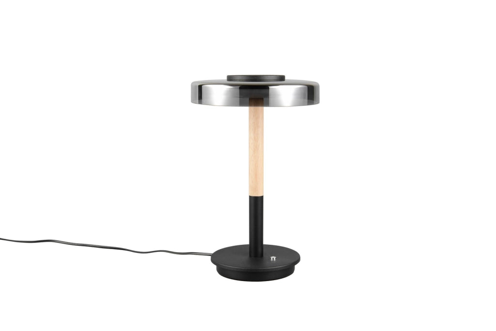 Lampada da tavolo Trio CELESTE LED 10W vetro fumé 3000K