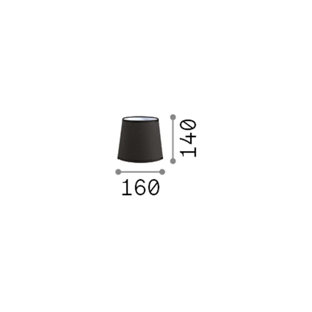 Paralume Cono Set Tessuto Tortora D16