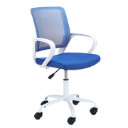 Sedia girevole per bambini AKORD FD6 in tessuto Bianco Blu