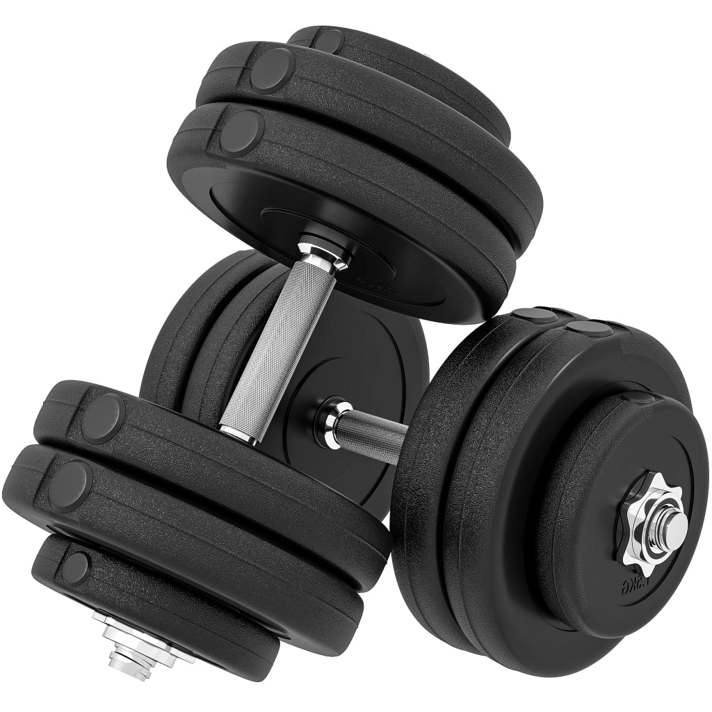 Set manubri 8 pezzi ¨C zephmum ¨C nero, 5 kg, plastica