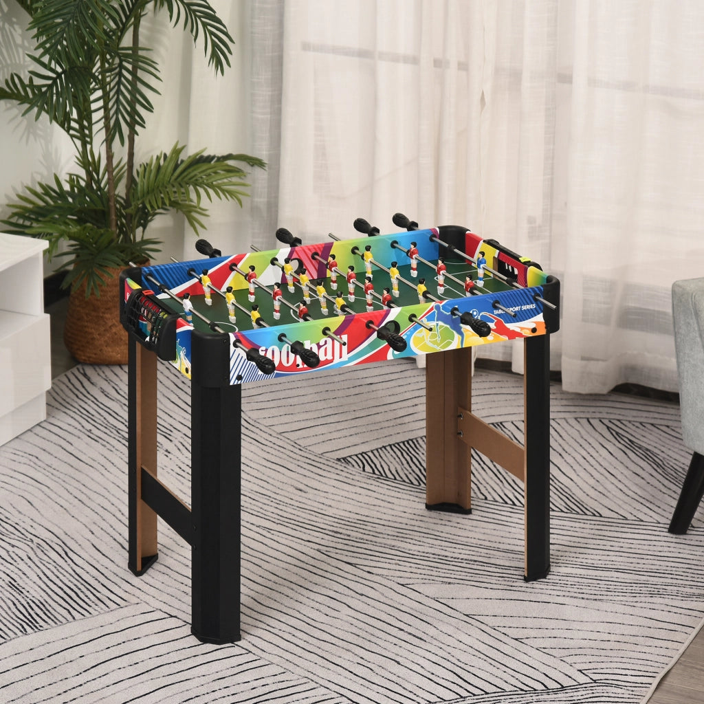 Calcio Balilla ¨C Minimal ¨C Legno, Acciaio Inox, Plastica, 86.5x43.5x63 cm, Multicolore