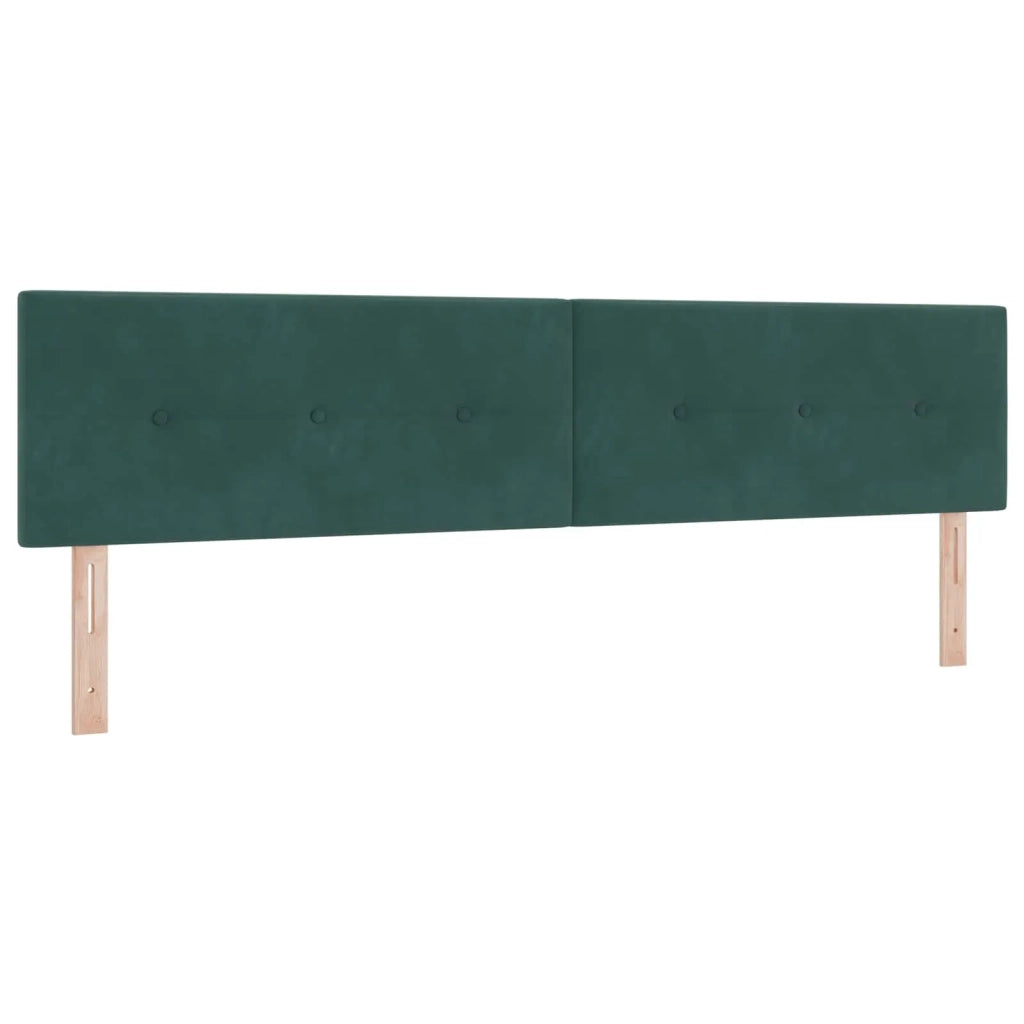 Testiera LED con strisce LED Verde 200 cm Velluto 3338171
