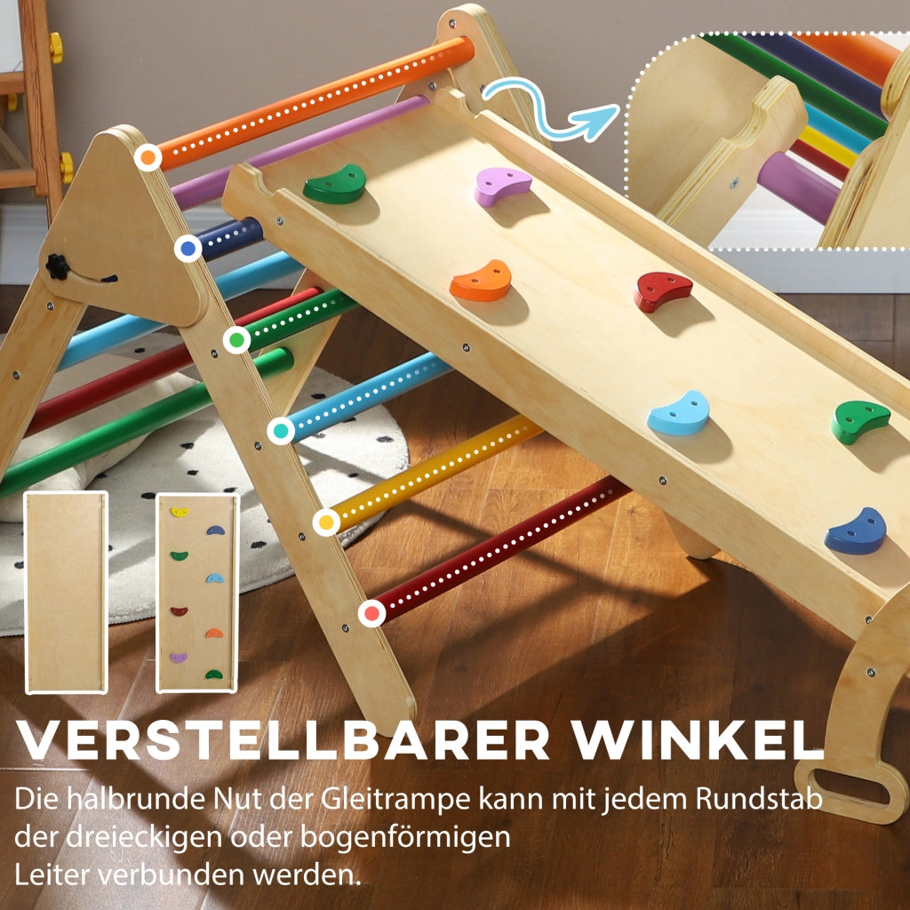 Giocattolo da arrampicata per bambini ¨C Minimal ¨C 5 in 1 con rampa, ponte e scala