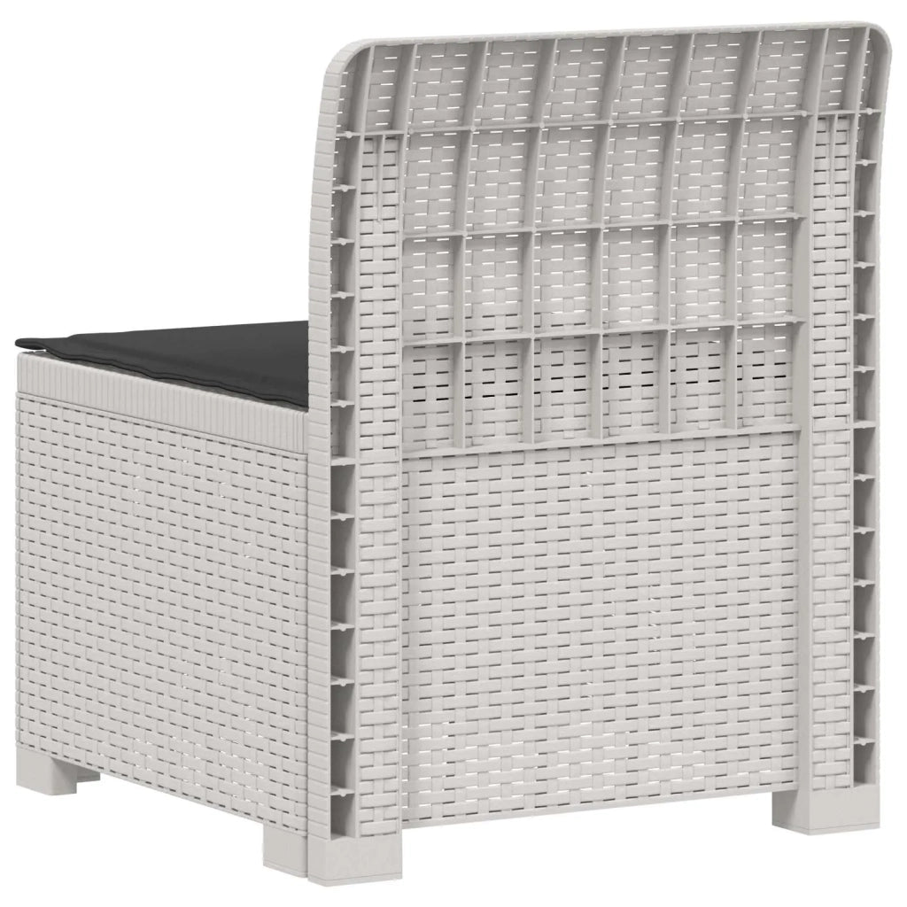 Divano da Giardino a 1 Posto con Cuscino Aspetto Rattan PP 8011789