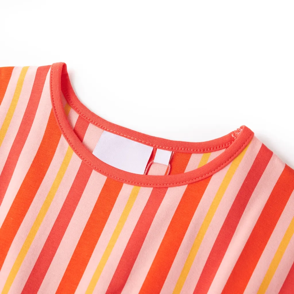 Abito per Bambine con Coulisse Rosa e Rosso 104 CFW2268252