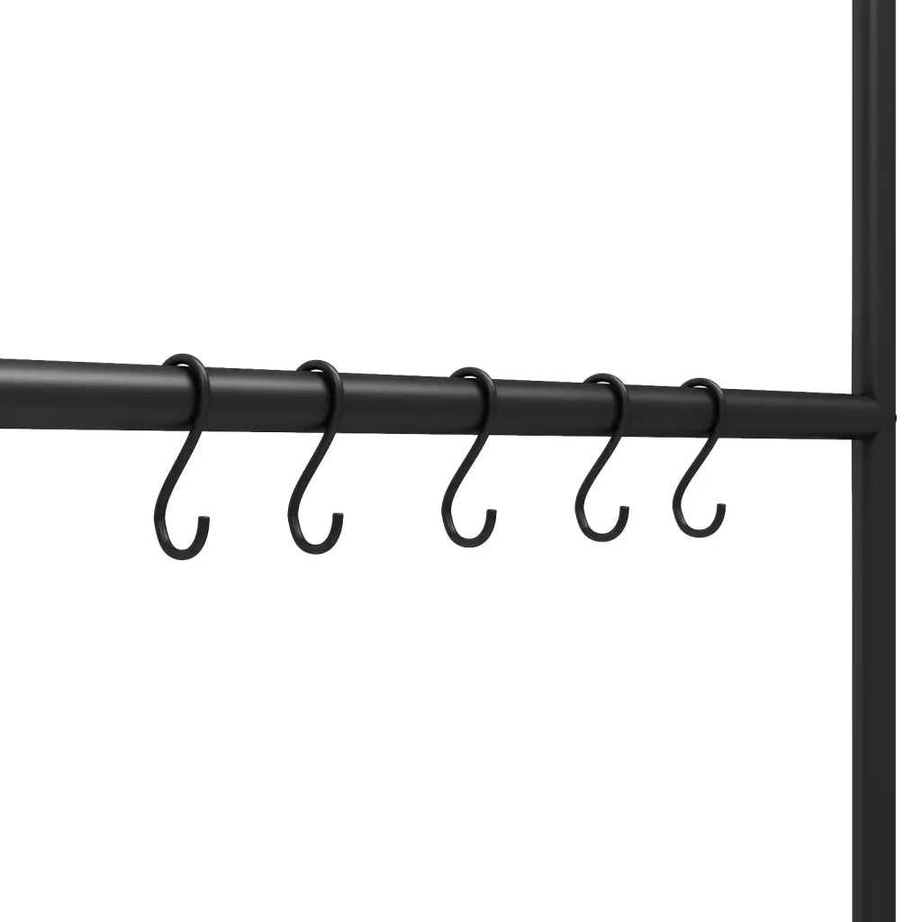 Scala portasciugamani a 5 ripiani nera 58x175 cm in ferro 343114