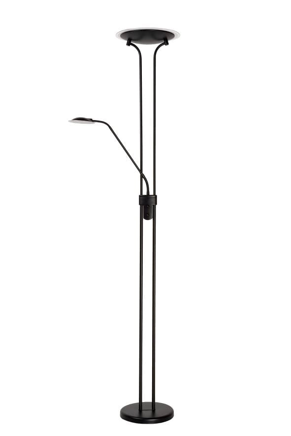 Lampada da terra Lucide Champion LED 24W 3000K nera lettura