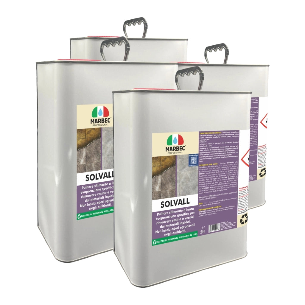 Pulitore sfilmante per materiali lapidei SOLVALL   5LTx4Pz