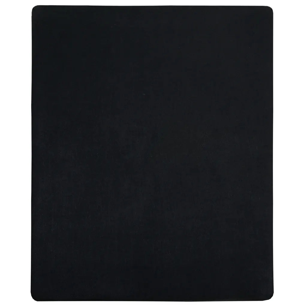 Lenzuolo con Angoli Jersey Nero 180x200 cm Cotone 136218
