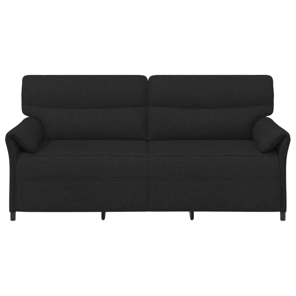 Divano 3-Persone Nero 198 x 83 x 95 cm Tessuto 42033913