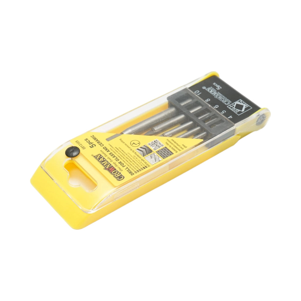 Set di 5 punte da trapano Crownman da 4-10 mm per vetro e ceramica