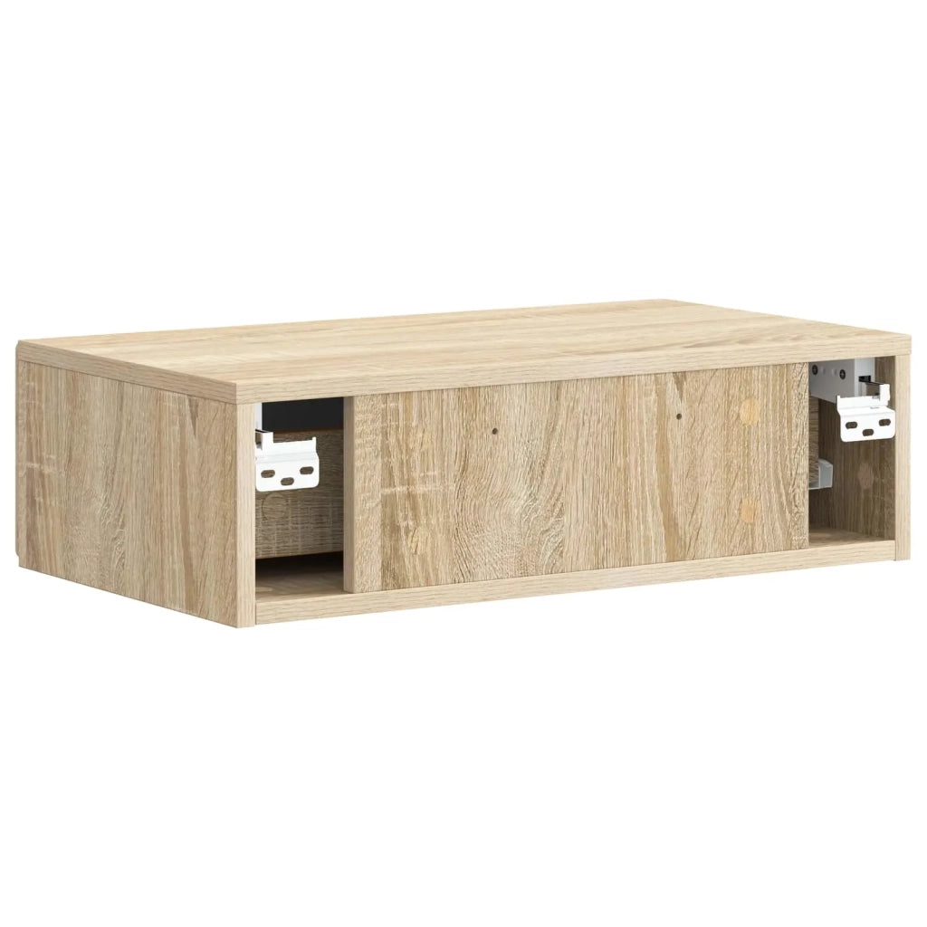 Tavolino da Parete Laterale | Tavolo laterale | Tavolino Rovere Sonoma 59 x 34,5 x 17 cm