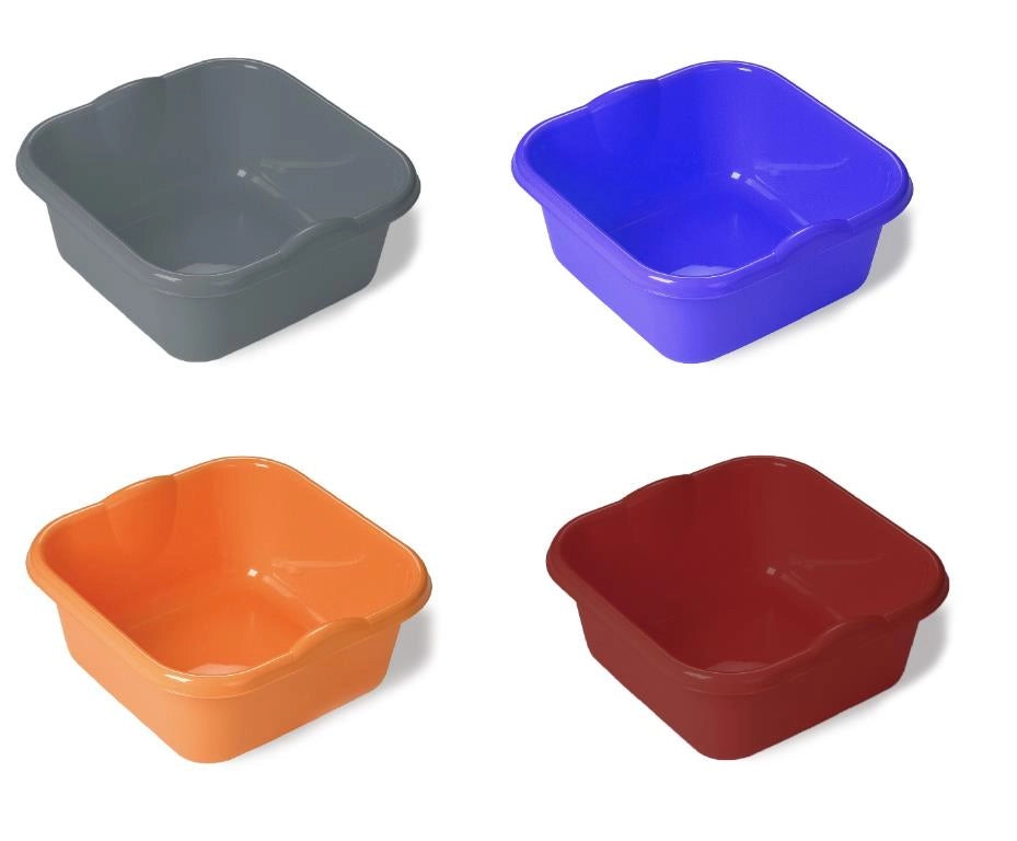 Bacinella secchio acqua bucato quadrata 14 litri belli&forti Vari Colori
