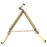 APPENDIPIATTI A MOLLA - FERRO OTTONATO n°1 CM 12/16- 10 pezzi