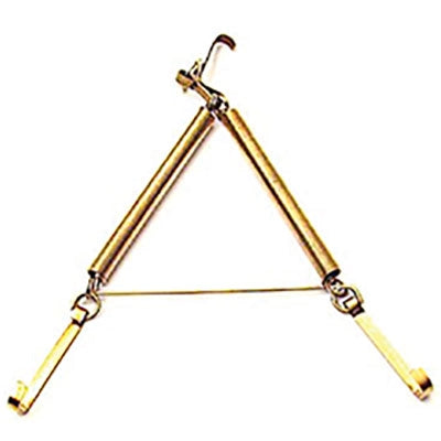 APPENDIPIATTI A MOLLA - FERRO OTTONATO n°1 CM 12/16- 10 pezzi
