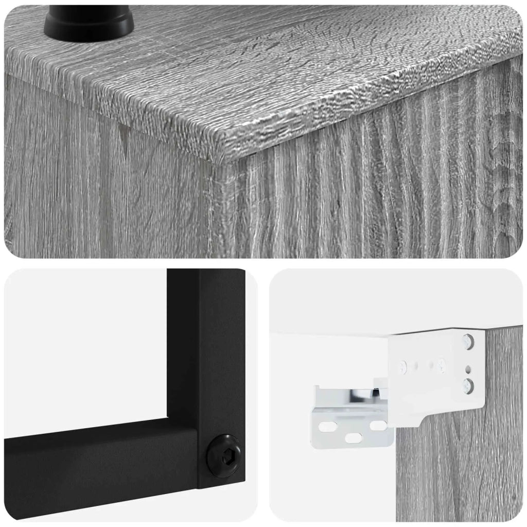 Lavabo da Parete Sonoma grigio 53 x 35 x 39 cm 890214
