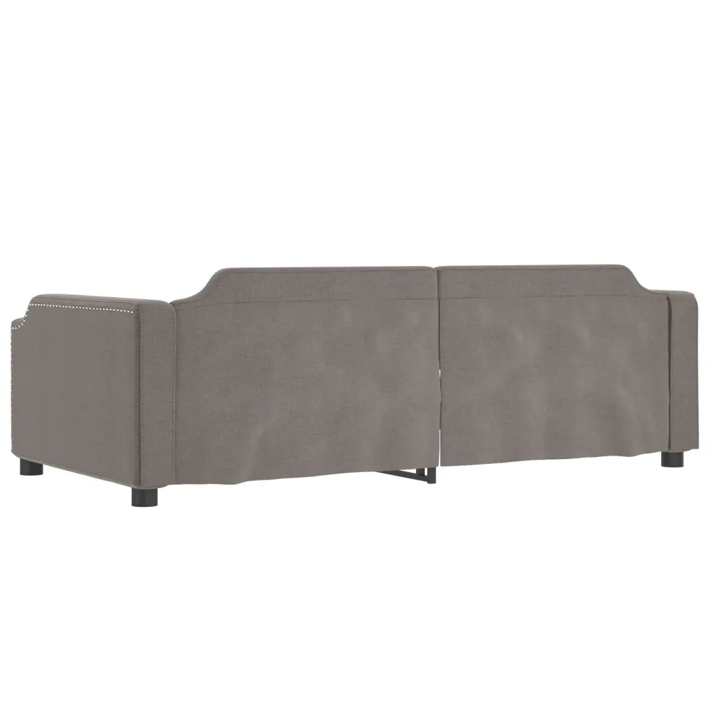 Divano Letto con Letto Estraibile-Sofa Letto-Daybed Tortora 80x200 cm Tessuto 481470