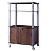 Carrello da cucina multiuso con ruote e 2 ante Carrello in legno a 3 ripiani 60x40x98cm Caff¨¨