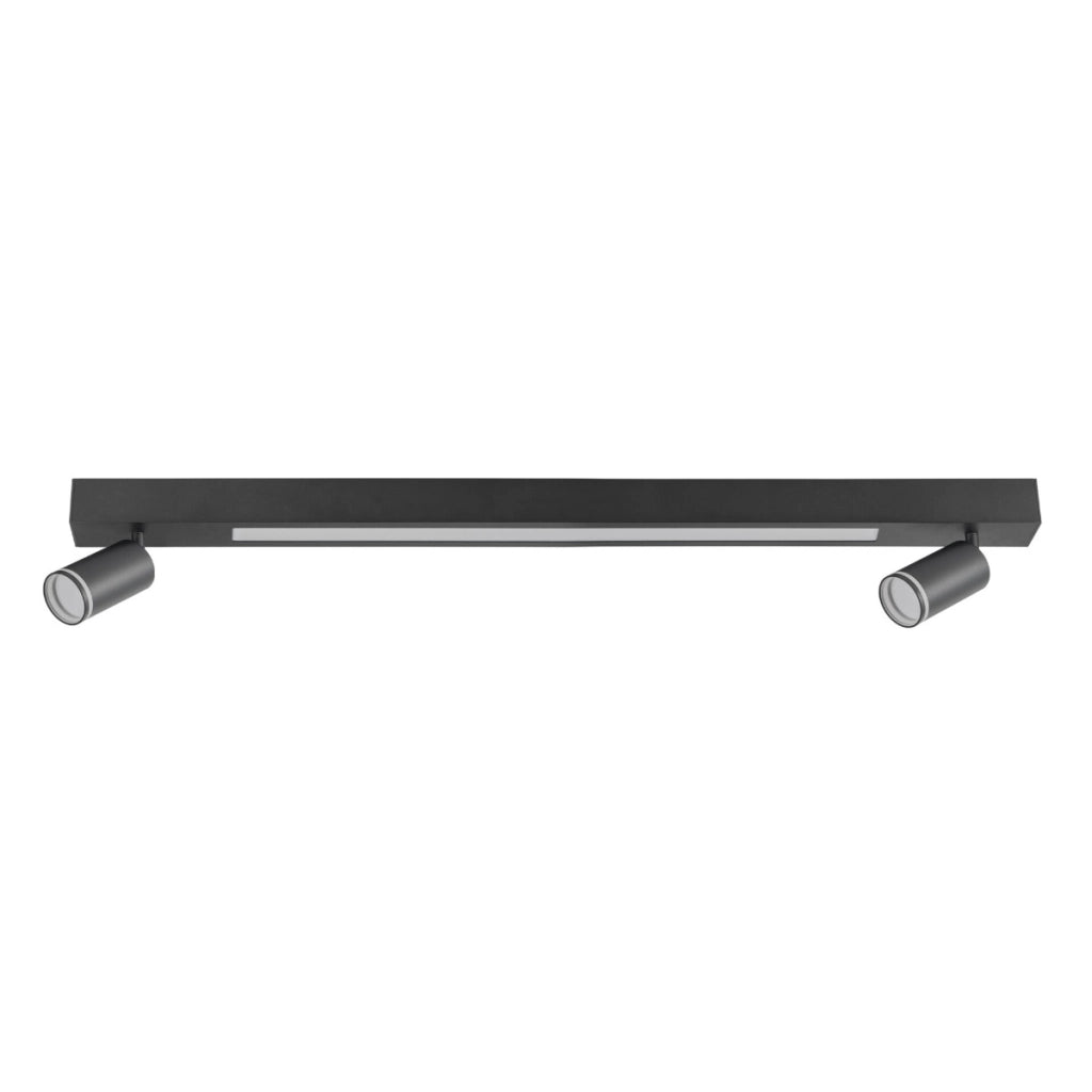 Faretto soffitto doppio nero PARIS LED 24W +2xGU10