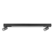 Faretto soffitto doppio nero PARIS LED 24W +2xGU10