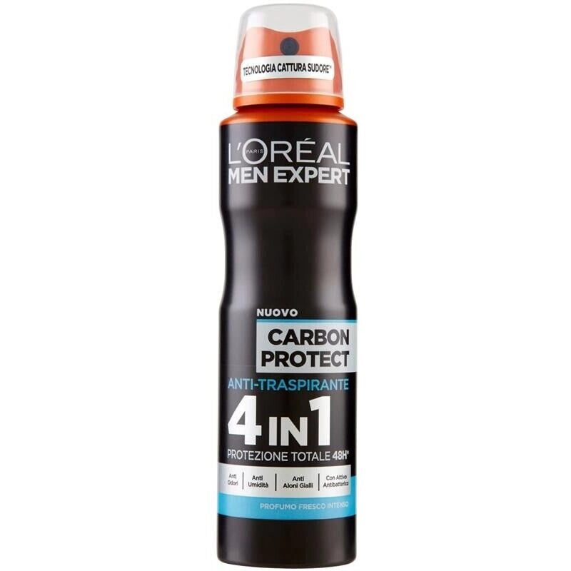 L' ORÉAL MEN DEODORANTE SPRAY DA 150 ML CARBON PROTECT
