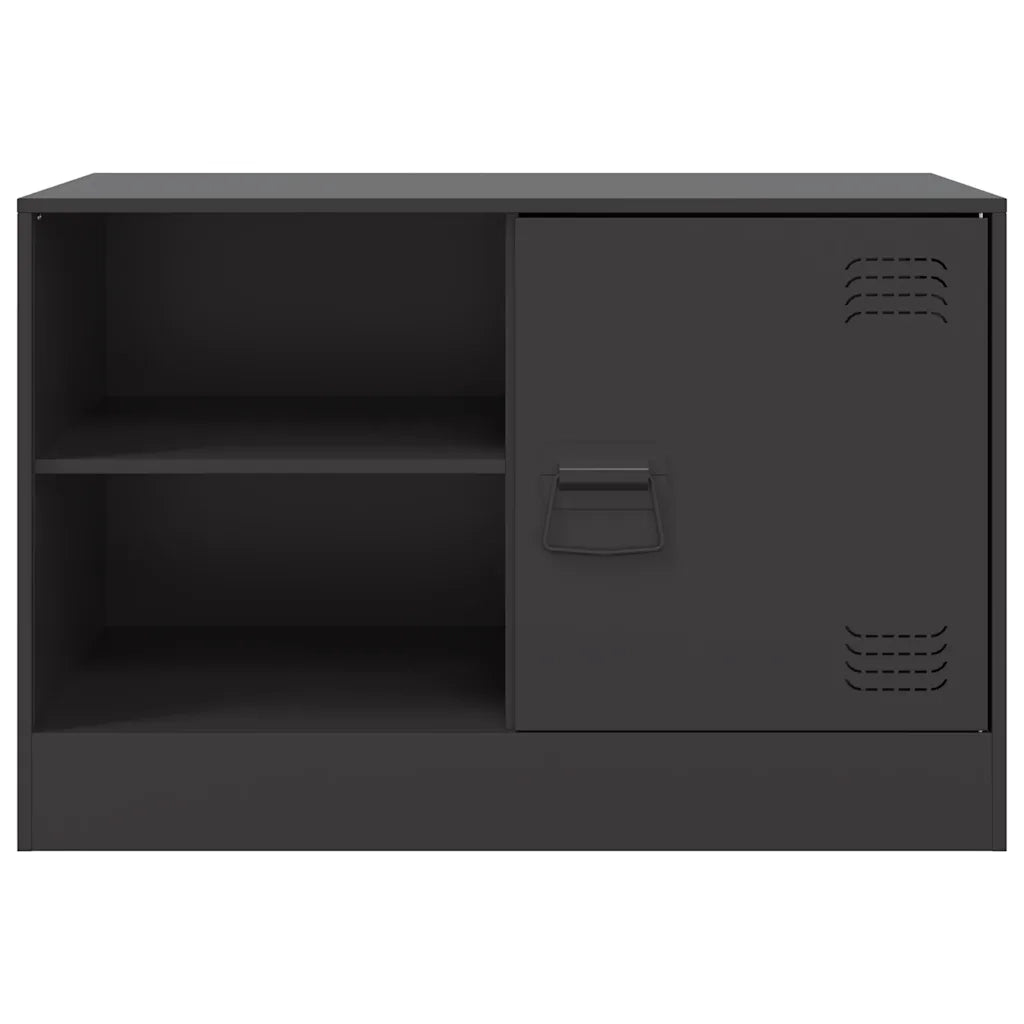 Mobili TV 2 pz Neri 67x39x44 cm in Acciaio 841692
