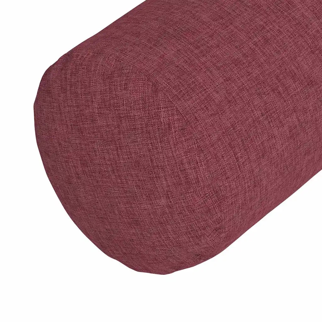 Cuscini a rullo 2 pz | Cuscini per sedie Rosso Vino ? 15 x 40 cm Tessuto