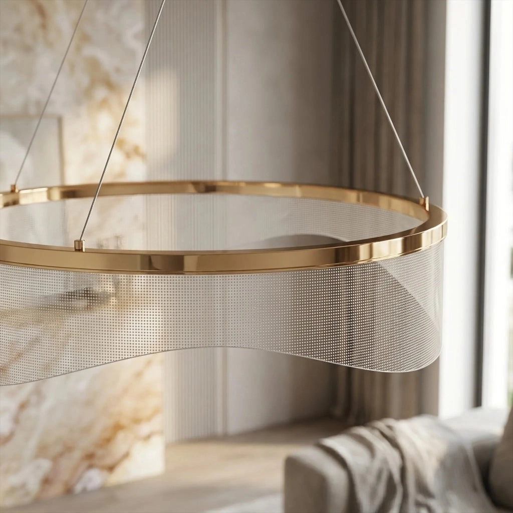 Lampada A Sospensione Da Soffitto G144-cp 40 Gold