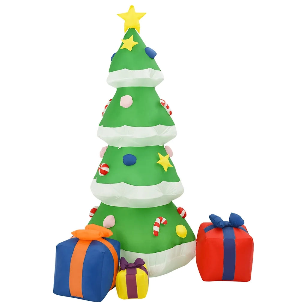 Albero Natale Gonfiabile Decorazioni LED Interno Esterno 240 cm 331433