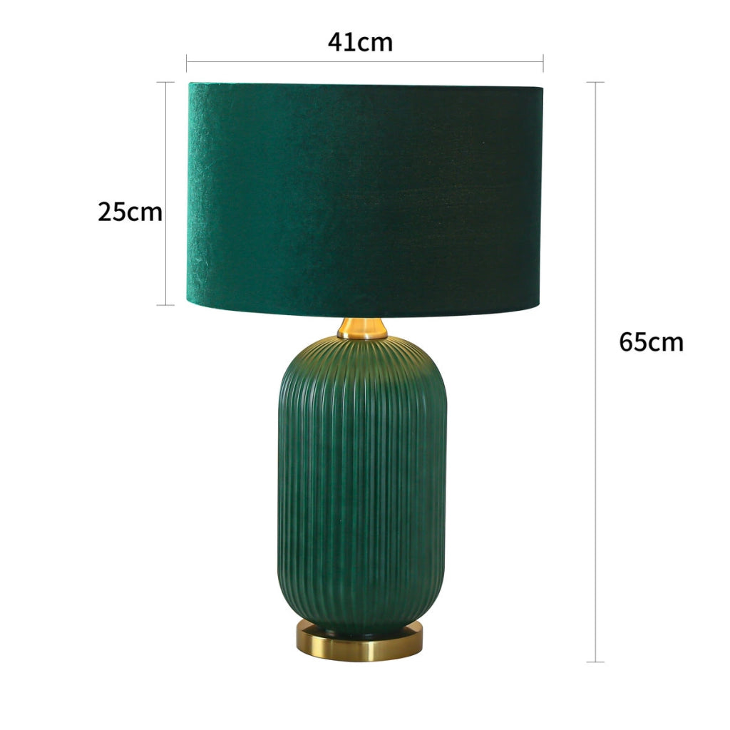 Lampada da tavolo Tamiza grande verde E27 Light Prestige